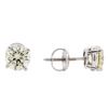 Image 2 : 1.53ctw Diamond Stud Earrings - 14KT White Gold