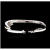 Image 3 : 14KT White Gold 1.46ctw Diamond Bangle Bracelet