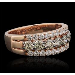 14KT Rose Gold 1.16ctw Diamond Ring