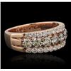 Image 1 : 14KT Rose Gold 1.16ctw Diamond Ring