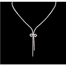 2.85ctw Diamond Necklace - 14KT White Gold
