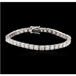 14KT White Gold 8.20ctw Diamond Tennis Bracelet