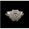 Image 2 : 14KT White Gold 1.09ctw Diamond Ring