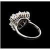 Image 3 : 2.10ct Tanzanite and Diamond Ring - 14KT White Gold