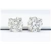 Image 1 : GIA Certified 2.11ctw Diamond Stud Earrings - 14K White Gold