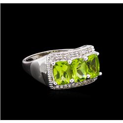 Crayola 2.40ctw Peridot and White Sapphire Ring - .925 Silver