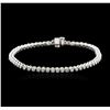 Image 2 : 14KT White Gold 1.87ctw Diamond Tennis Bracelet