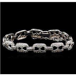 3.05ctw Diamond Bracelet - 14KT White Gold