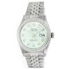 Image 1 : Rolex Stainless Steel 1.00ctw Diamond DateJust Men's Watch