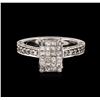 Image 2 : 18KT White Gold 1.42ctw Diamond Ring