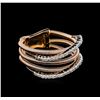 Image 1 : 0.28ctw Diamond Ring - 14KT Two-Tone Gold