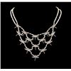 Image 1 : 18KT White Gold Tiffany & Co Pearl & Diamond Suite