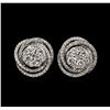 Image 1 : 1.02ctw Diamond Earrings - 14KT White Gold