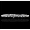 Image 2 : 14KT White Gold 4.28ctw Diamond Tennis  Bracelet
