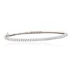Image 1 : 14KT White Gold 1.32ctw Diamond Bangle Bracelet