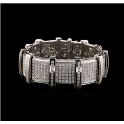 14KT White Gold 5.95ctw Diamond Bracelet