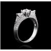 Image 3 : 18KT White Gold 1.04ctw Diamond Ring