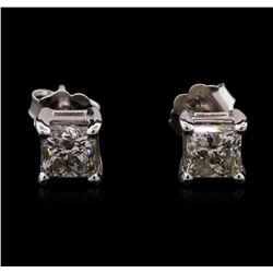 1.50ctw Diamond Earrings - 14KT White Gold