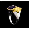 Image 4 : Crayola 8.90ctw Amethyst Ring - .925 Silver