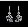 Image 1 : 14KT White Gold 0.63ctw Diamond Earrings