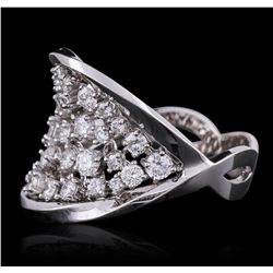 14KT White Gold 1.40ctw Diamond Ring