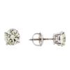 Image 2 : 1.70ctw Diamond Stud Earrings - 14KT White Gold