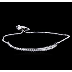 0.75ctw Diamond Bracelet - 14KT White Gold