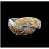 Image 2 : 14KT Two-Tone Gold 0.35ctw Diamond Ring