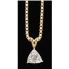 Image 2 : 1.10ct Diamond Pendant - 14KT Yellow Gold