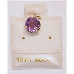 #3-1OKT GOLD AMETHYST PENDANT