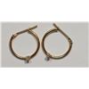 Image 2 : #10-10KT GOLD DIAMOND EARRINGS W/ COA