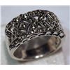 Image 2 : #14-STERLING SILVER MARCASITE RING (APPROX 5GM)