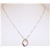 Image 1 : #17-STERLING SILVER DIAMOND NECKLACE (1.89G)