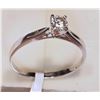 Image 2 : #24-10KT GOLD  DIAMOND (0.24CT) RING  W/ COA