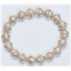 Image 2 : #31-NATURAL FRESHWATER PEARL BRACELET W/ COA