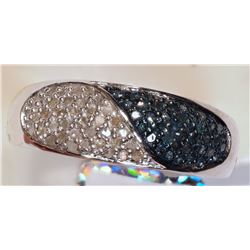 #39-STERLING SILVER DIAMOND PENDANT W/ COA