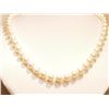Image 1 : #44-NATURAL  FRESHWATER   PEARL  NECKLACE W/ COA