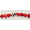 Image 2 : #50-MAGNETIC CLASP POLY CORAL NECKLACE