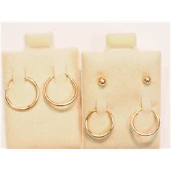#22-3 PAIRS OF STERLING SILVER EARRINGS