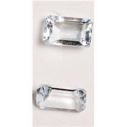 #25-2 GENUINE AQUAMARINE (5X3MM) STONES