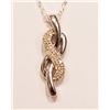 Image 1 : #30-STERLING SILVER DIAMOND (0.15CT) PENDANT W/ COA