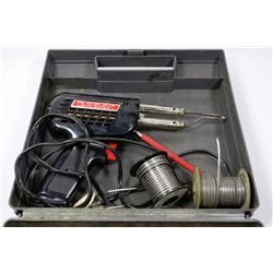 WELLER SOLDERING GUN WITH SOLDERING WIRE AND