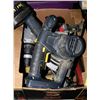 Image 1 : BOX OF ASSORTED POWER TOOLS INCLUDING