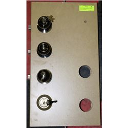 SET OF 4-DOOR HANDLES,2 WITH KEYS ,2 PASSAGE