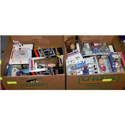 CASE OF NEW IN BOX BOBBLE HEADS & FIGURINES X2