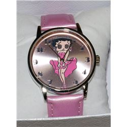 BETTY BOOP WOMENS WATCH WITH PINK STRAP