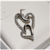 Image 1 : STERLING SILVER DIAMOND(0.10CT) HEART DESIGN