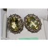 Image 1 : STERLING SILVER .925 & QUARTZ EARRINGS