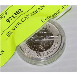 2013 FINE SILVER CANADIAN $20 COIN