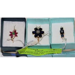 #21-3-.925 SILVER GOLD PLATED RINGS INCLUDING: X3
